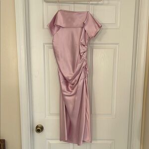 Helmut Lang Pink Satin Dress